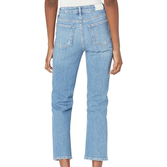 PAIGE Sarah Vintage High Rise Straight Ankle Jean in Juliette Destructed - Picture 2 of 9